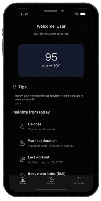 Reps Diary App Interface